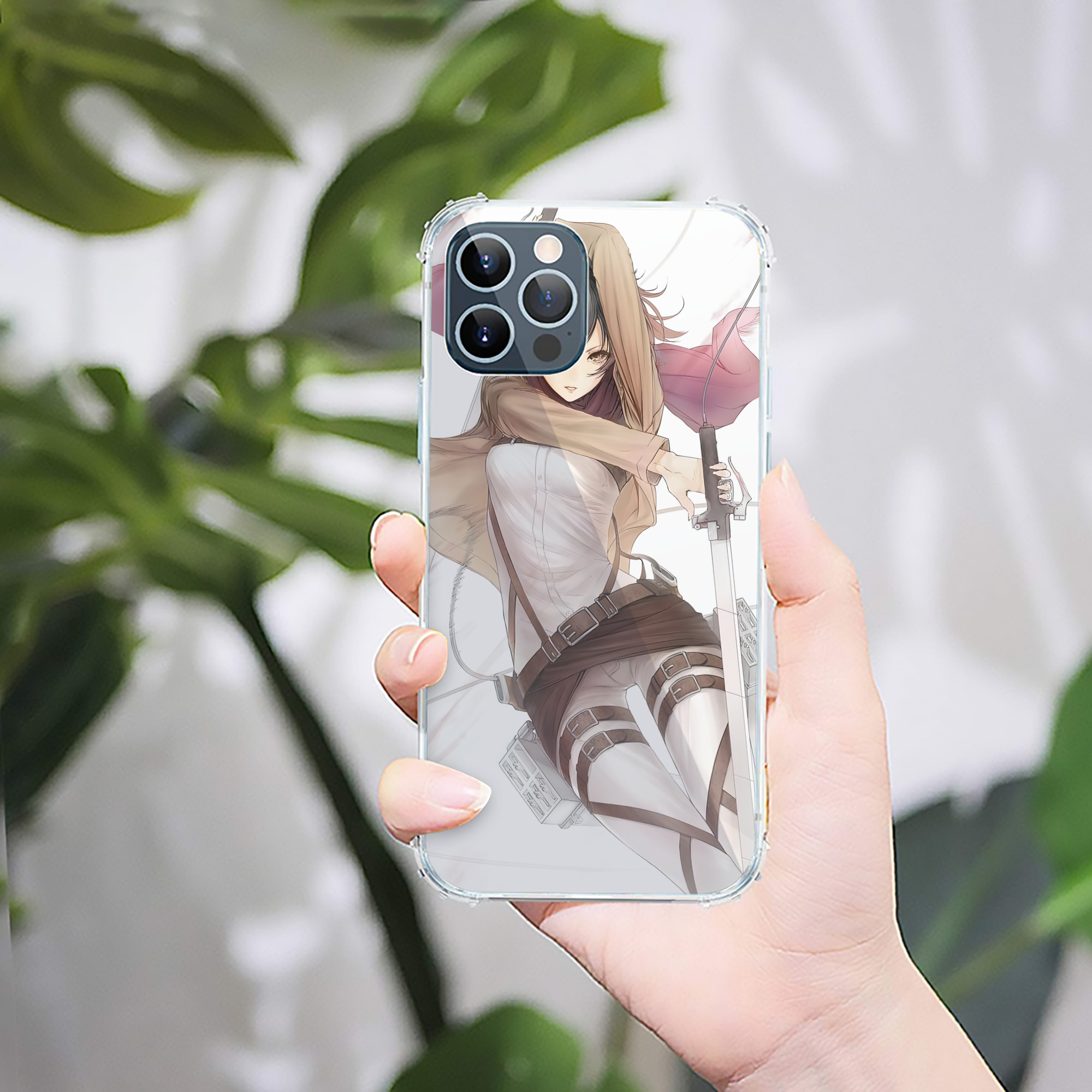 （画像用） 進撃の巨人 Attack on Titan 【iPhone 12シリーズ対応】透明スマホケース（クリアソフトケース）